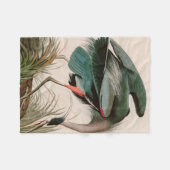 Great Blue Heron Birds of America Audubon Print Fleece Deken (Voorkant (Horizontaal))