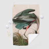 Great Blue Heron Birds of America Audubon Print Golfhanddoek (Insitu)