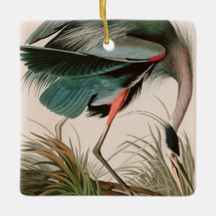 Great Blue Heron Birds of America Audubon Print Keramisch Ornament