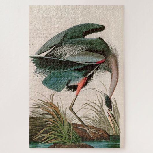 Great Blue Heron Birds of America Audubon Print Legpuzzel (Verticaal)