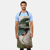 Great Blue Heron Birds of America Audubon Print Schort (Gedragen)