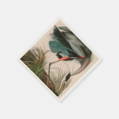 Great Blue Heron Birds of America Audubon Print Servet (Hoek)