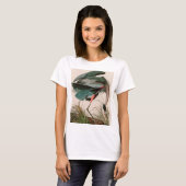 Great Blue Heron Birds of America Audubon Print T- T-shirt (Voorkant volledig)