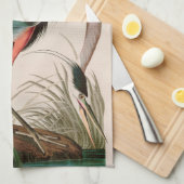 Great Blue Heron Birds of America Audubon Print Theedoek (Quarter Fold)