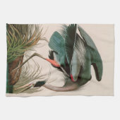 Great Blue Heron Birds of America Audubon Print Theedoek (Horizontaal)