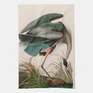 Great Blue Heron Birds of America Audubon Print Theedoek