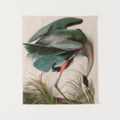 Great Blue Heron Birds of America Audubon Print Wandkleed (Voorkant)