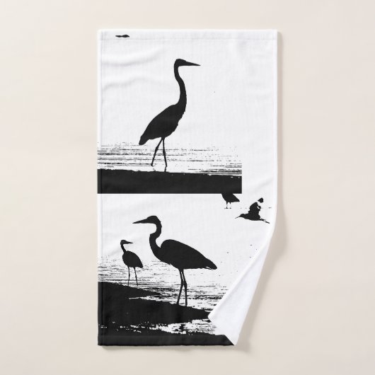 Great Blue Heron Birds Wildlife Bath Towel Set Bad Handdoek (Handdoek)