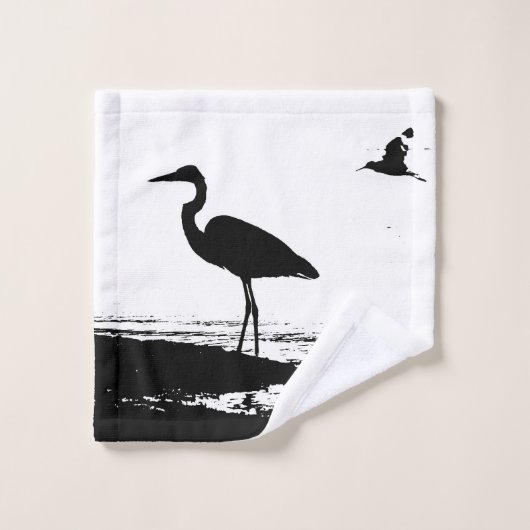 Great Blue Heron Birds Wildlife Bath Towel Set Bad Handdoek (Wasdoekje)