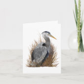 Great Blue Heron Blank Notitiekaartje (Voorkant)