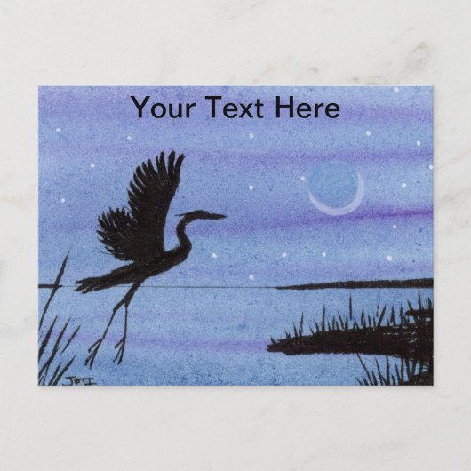 Great Blue Heron Briefkaart (Voorkant)