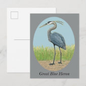 Great Blue Heron Briefkaart (Voorkant / Achterkant)