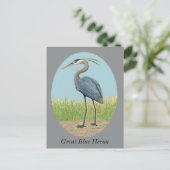 Great Blue Heron Briefkaart (Staand voorkant)