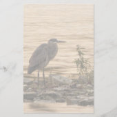 Great Blue Heron Briefpapier (Voorkant)