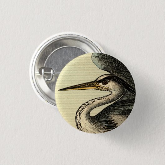 Great Blue Heron Button (Voorkant /achterkant)