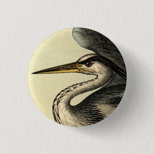 Great Blue Heron Button (Voorkant)