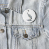 Great Blue Heron Button (In situ)