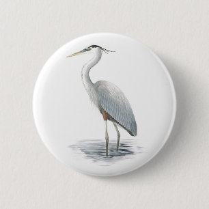 Great Blue Heron Button