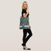 Great Blue Heron Byzantine Art Drawing Canvas tas (Op model)