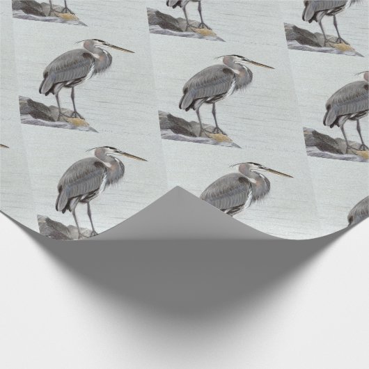 Great Blue Heron Cadeaupapier (Hoek)