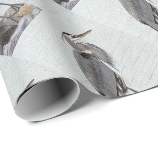 Great Blue Heron Cadeaupapier (Rol Hoek)