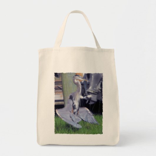 Great Blue Heron-Canvas tas voor het zonnebaden (Voorkant)