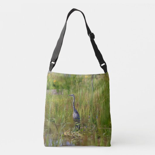 Great Blue Heron Crossbody Tas (Achterkant)