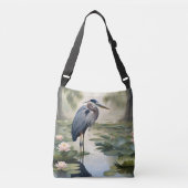 Great Blue Heron Crossbody Tas (Voorkant)