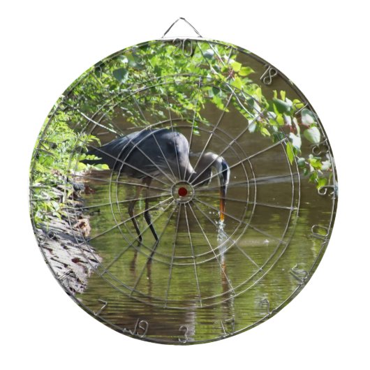 Great Blue Heron Dartboard Dartbord (Voorkant)