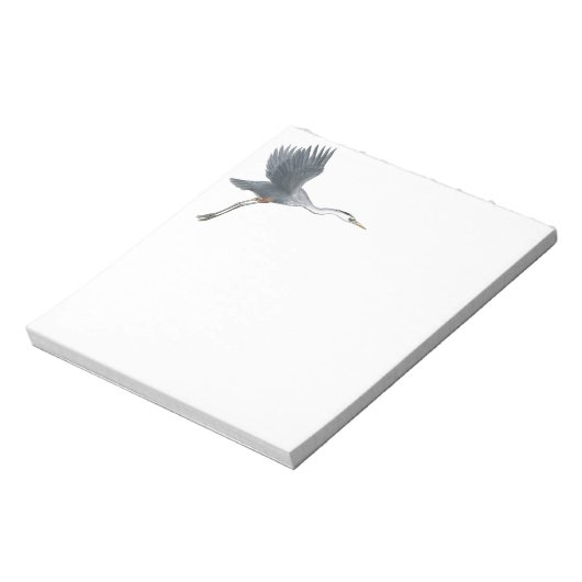 Great Blue Heron die het Notitieblok uitzet (Linkerzijde)