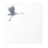 Great Blue Heron die het Notitieblok uitzet (Voorkant)