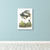 Great Blue Heron door Audubon Canvas Afdruk (Insitu (Houten vloer))
