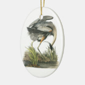 Great Blue Heron door Audubon Keramisch Ornament (Links)