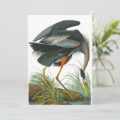 Great Blue Heron door John James Audubon Bedankkaart (Staand voorkant)