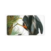 Great Blue Heron door John James Audubon Etiket (Voorkant)
