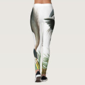 Great Blue Heron door John James Audubon Leggings (Achterkant)