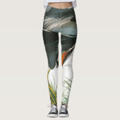 Great Blue Heron door John James Audubon Leggings (Voorkant)