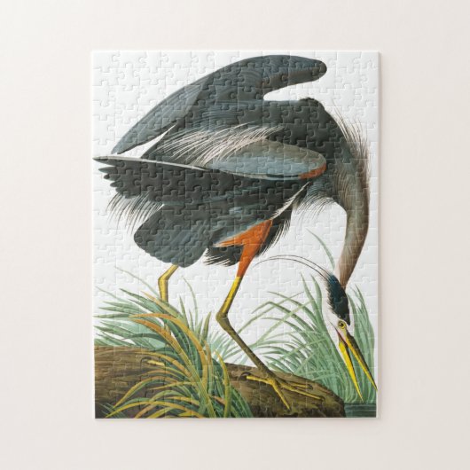 Great Blue Heron door John James Audubon Legpuzzel (Verticaal)