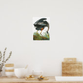 Great Blue Heron door John James Audubon Poster (Keuken)
