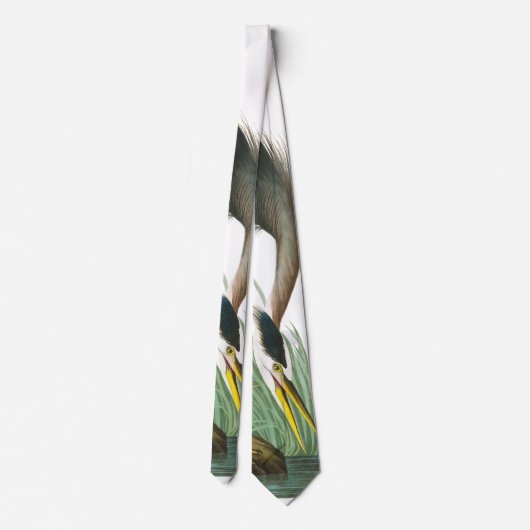 Great Blue Heron door John James Audubon Stropdas (Achterkant)