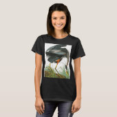 Great Blue Heron door John James Audubon T-shirt (Voorkant volledig)
