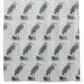 Great Blue Heron Douchegordijn (Voorkant)