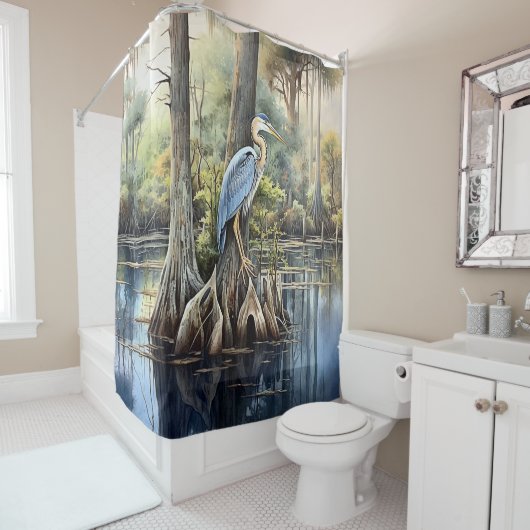 Great Blue Heron Douchegordijn (In situ)