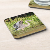 Great Blue Heron Drankjes Onderzetter (Linkerzijde)
