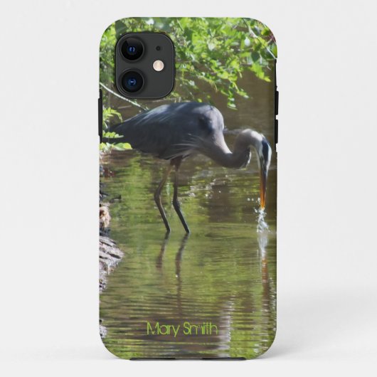 Great Blue Heron Drink iPhone 5 hoesje (Achterkant)