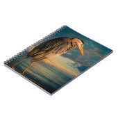 Great Blue Heron en Blue Sunset Notitieboek (Linkerzijde)