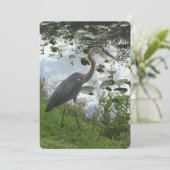 Great Blue Heron Feestdagenkaart (Staand voorkant)