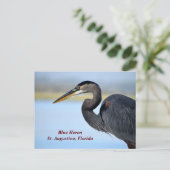 Great Blue Heron Feestdagenkaart (Staand voorkant)