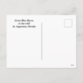 Great Blue Heron Feestdagenkaart (Achterkant)