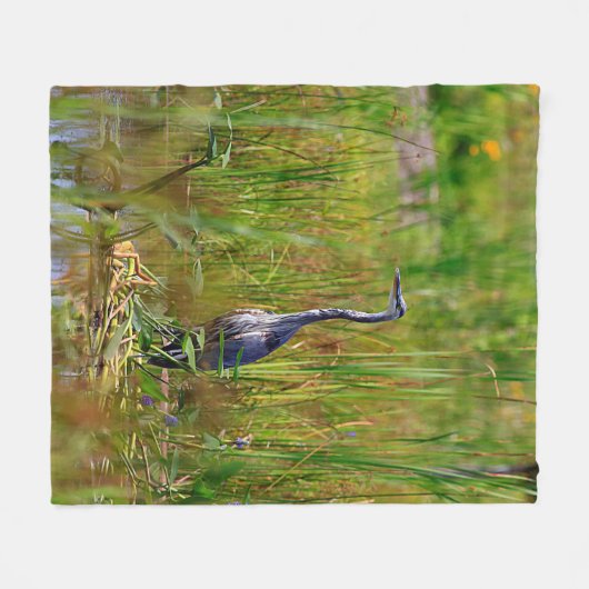 Great Blue Heron Fleece Blanket Deken (Voorkant (Horizontaal))